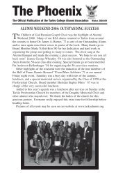 The Phoenix - Tarkio College Alumni Association