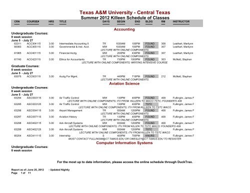 Texas A&M University - Central Texas - Tarleton State University