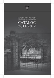 CATALOG - Tarleton State University
