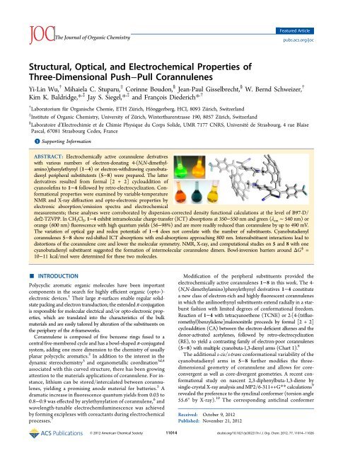 Structural, Optical, and Electrochemical Properties of Three ...