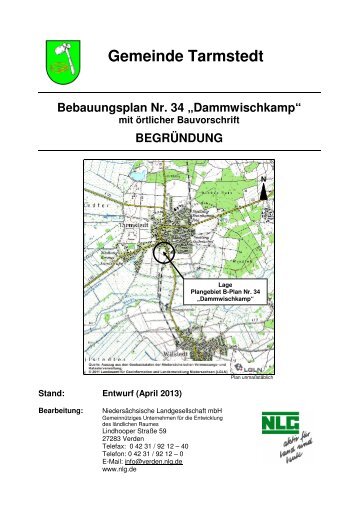 BegrÃ¼ndung Bebauungsplan Nr. 34 Dammwischkamp