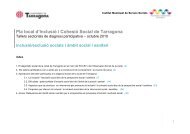 Taller Social i Salut - Ajuntament de Tarragona