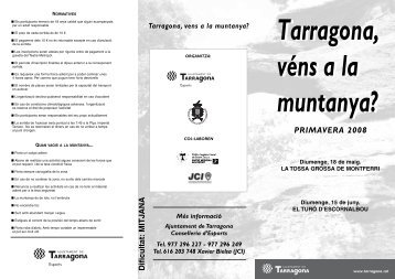 Tarragona, véns a la muntanya? - Ajuntament de Tarragona