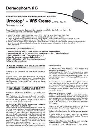 Ureotop + VAS Creme - Dermapharm AG