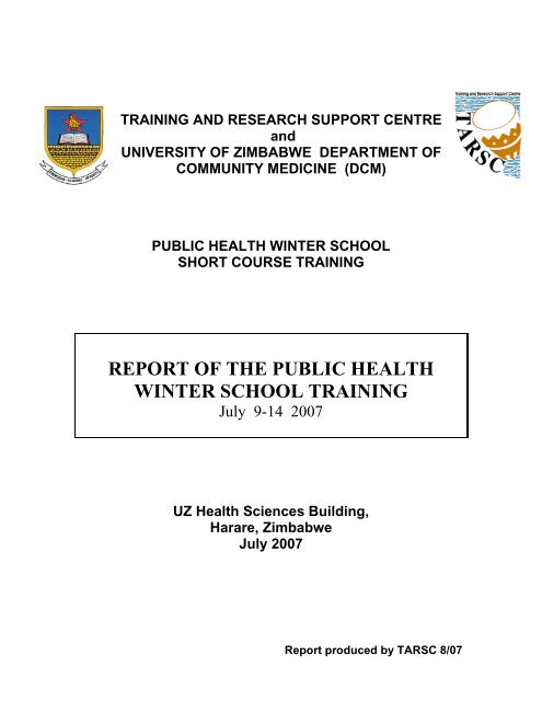 WS07 REPORT.pdf - Training and Research Support Centre