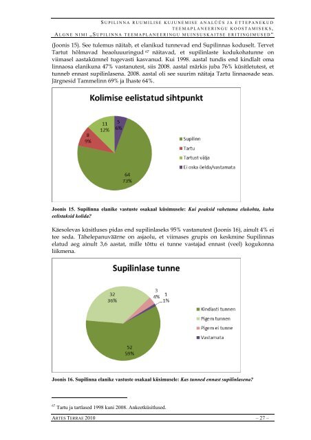 Supilinna ruumilise kujunemise analÃ¼Ã¼s ja ettepanekud ... - Tartu