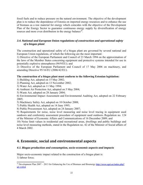 Regional Biogas Development Strategy and Action Plan - Tartu