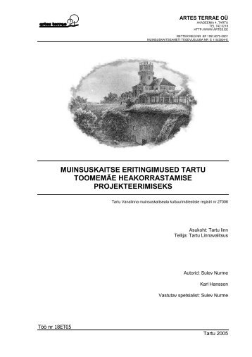 Seletuskiri (12,8MB PDF) - Tartu