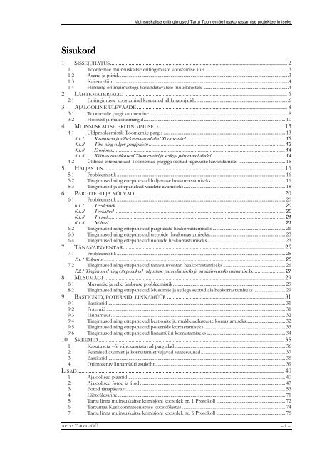 Seletuskiri (12,8MB PDF) - Tartu