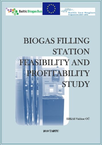 Biogas filling station feasibility and profitability study - Tartu