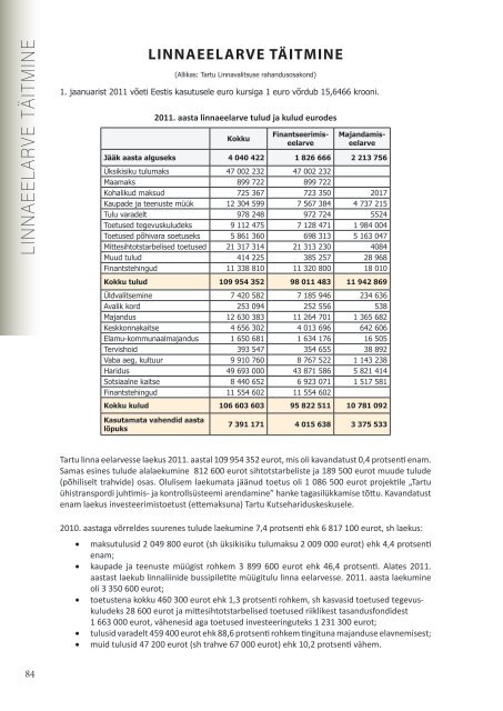 Statistiline Ã¼levaade TARTU 2011 (5,8 MB pdf)