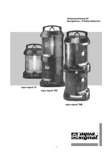 Positionslaternen aqua signal 70D aqua signal 70M