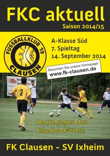 FKC Aktuell - 07. Spieltag Saison 2014/2015