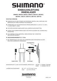 EINBAUANLEITUNG INNENLAGER - Fahrrad Kaiser GmbH