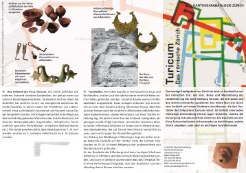Turicum. Das römische Zürich - Amt für Raumentwicklung - Kanton ...