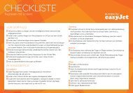checkliste - EasyJet
