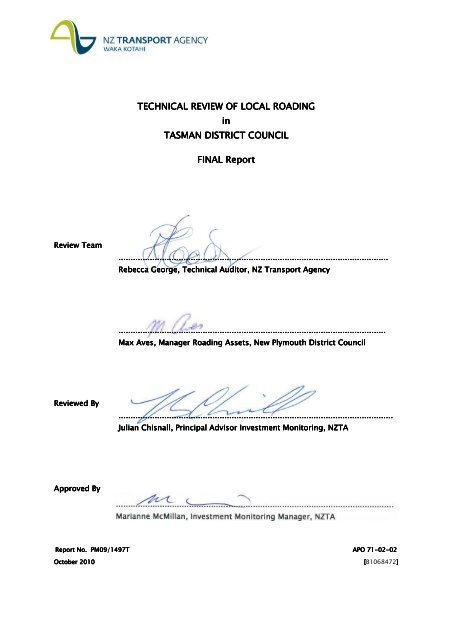 Report RESC-11-03-05 NZTA Technical Audit of Local Roading ...