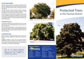 Protected Trees - Tasman District Council