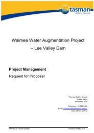 Lee Valley Dam Project Management - Tasman District Council