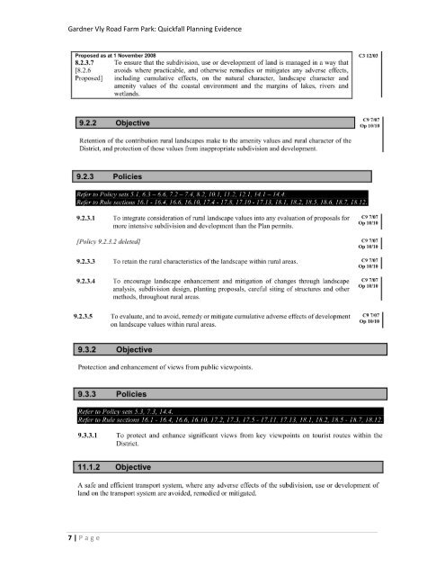 Applicant Evidence - Tony Quickfall - Planning - Tasman District ...