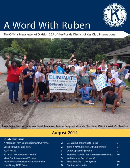 Division 26A August 2014 Newsletter