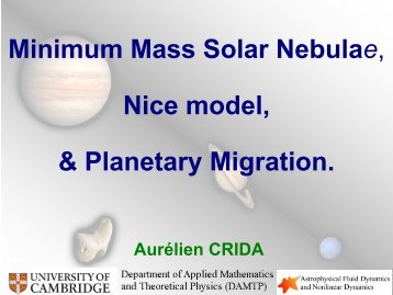 Minimum Mass Solar Nebulae and Planetary Migration
