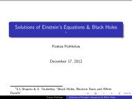 Solutions of Einstein's Equations & Black Holes - =1S.L.Shapiro & S ...