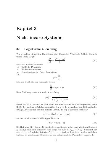 Kapitel 3 Nichtlineare Systeme