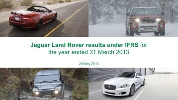 JLR Results Presentation Q4 FY 13 (IFRS) - Tata Motors