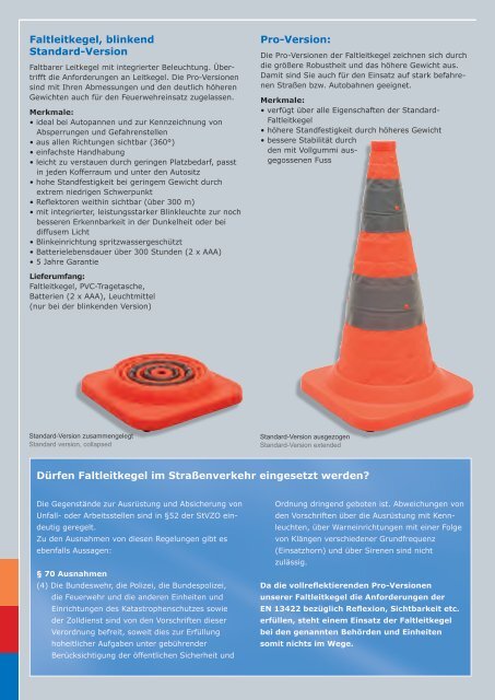 Falt-Leit-Kegel Foldable-Traffic-Cone