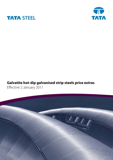 Galvatite hot-dip galvanised strip steels price extras ... - Tata Steel