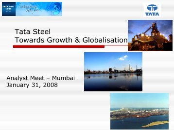 Analyst Meet January 31, 2008 - Tata Steel