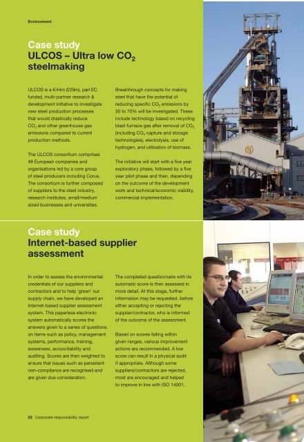 Corporate responsibility report 2004 - Tata Steel