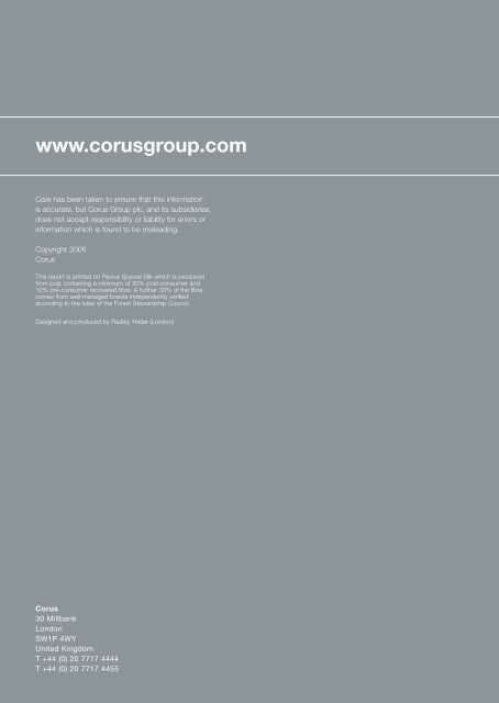 Corporate responsibility report 2005 - Tata Steel