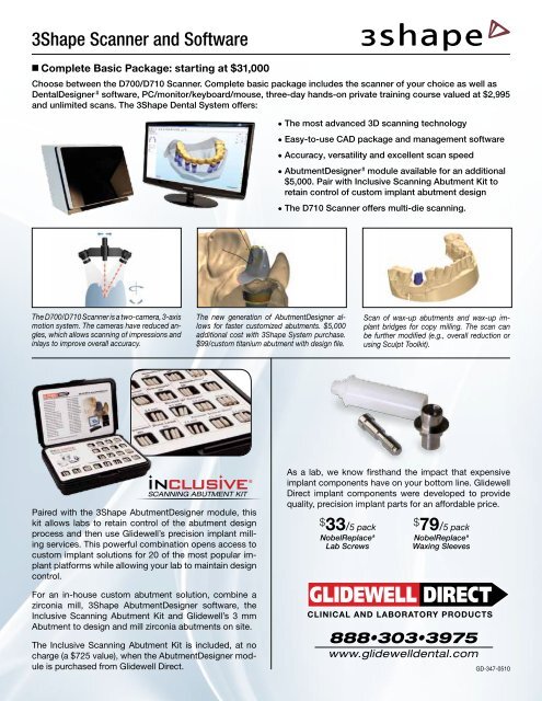 Design Your Own Abutments and Save - Glidewell Dental Labs