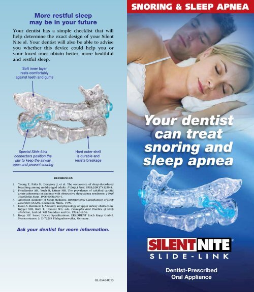 Your dentist can treat snoring and sleep apnea Glidewell Dental
