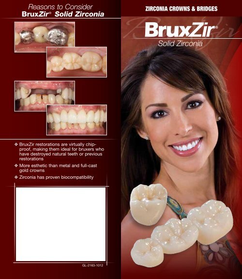 Patient Brochure BruxZir Solid Zirconia Glidewell Dental Labs