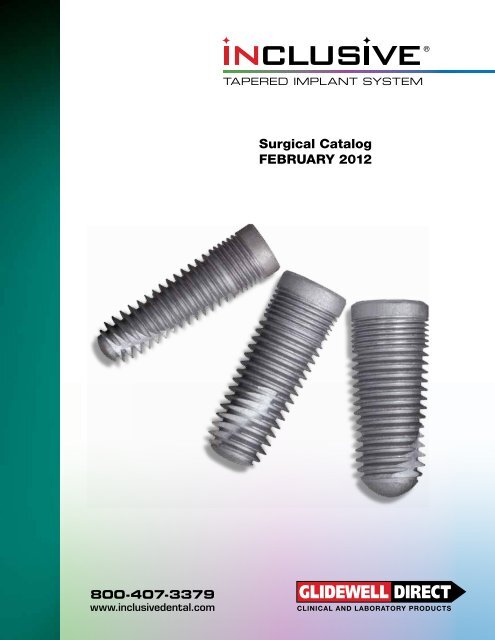 Inclusive Tapered Implant Surgical Catalog - Glidewell Dental Labs