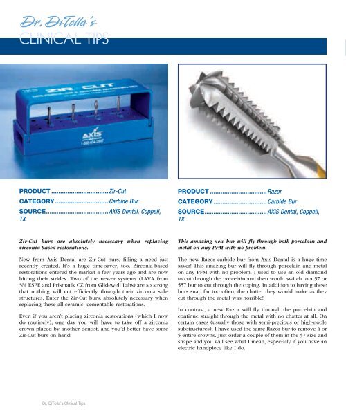 Chairside Magazine Volume 2, Issue 1 - Glidewell Dental Labs