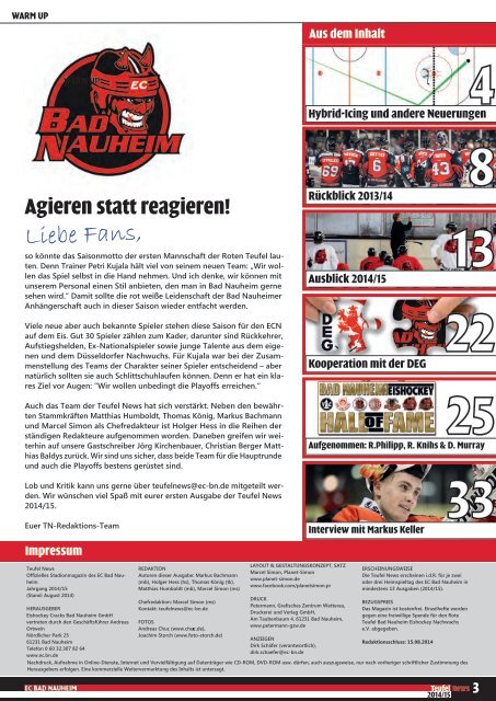 Teufel News 01 2014/15