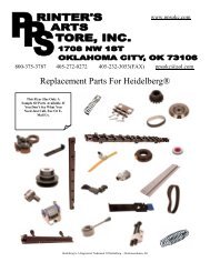 Replacement Parts For HeidelbergÂ® - Ppsokc.com