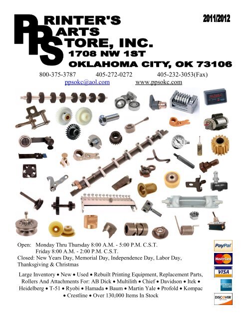 Cutter Parts - Ppsokc.com