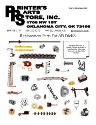 Replacement Parts For AB DickÂ® - Ppsokc.com