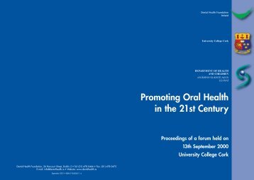 university college cork - Dental Health Foundation