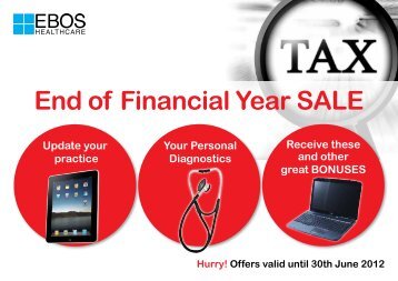 End of Financial Year SALE - EBOS Healthcare