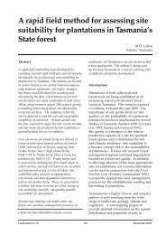 A rapid field method for assessing site suitability for plantations in ...