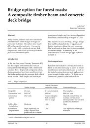 Bridge option for forest roads: A composite timber beam - Forestry ...