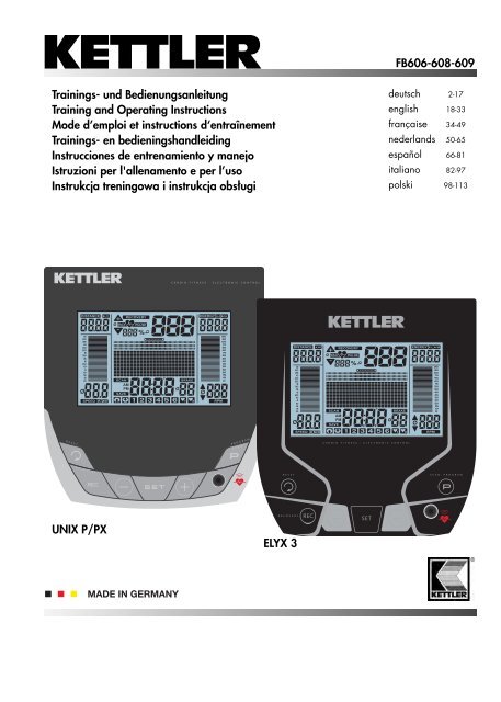 Computer Manual - Kettler USA