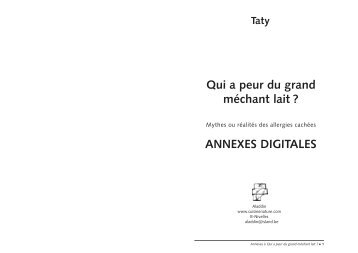 Qui a peur du grand mÃ©chant lait ? ANNEXES DIGITALES - Taty