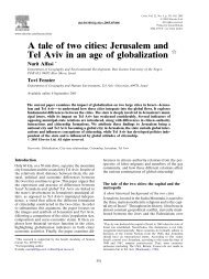 A tale of two cities: Jerusalem and Tel Aviv in an ... - ResearchGate